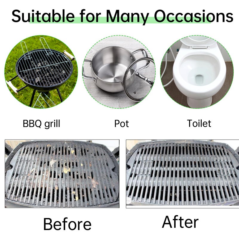 HATOKU 8 Pack Grill Cleaning Brick  Heavy Duty Pumice Stone for Cleaning. Commercial Grade Bricks Cleaner Tool Cleans Frying Pans or Grills Without Abrasives  Grill Bricks for BBQ Racks and Cookers - Image 4